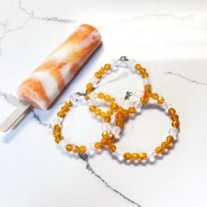 Orange Swirl Bracelet