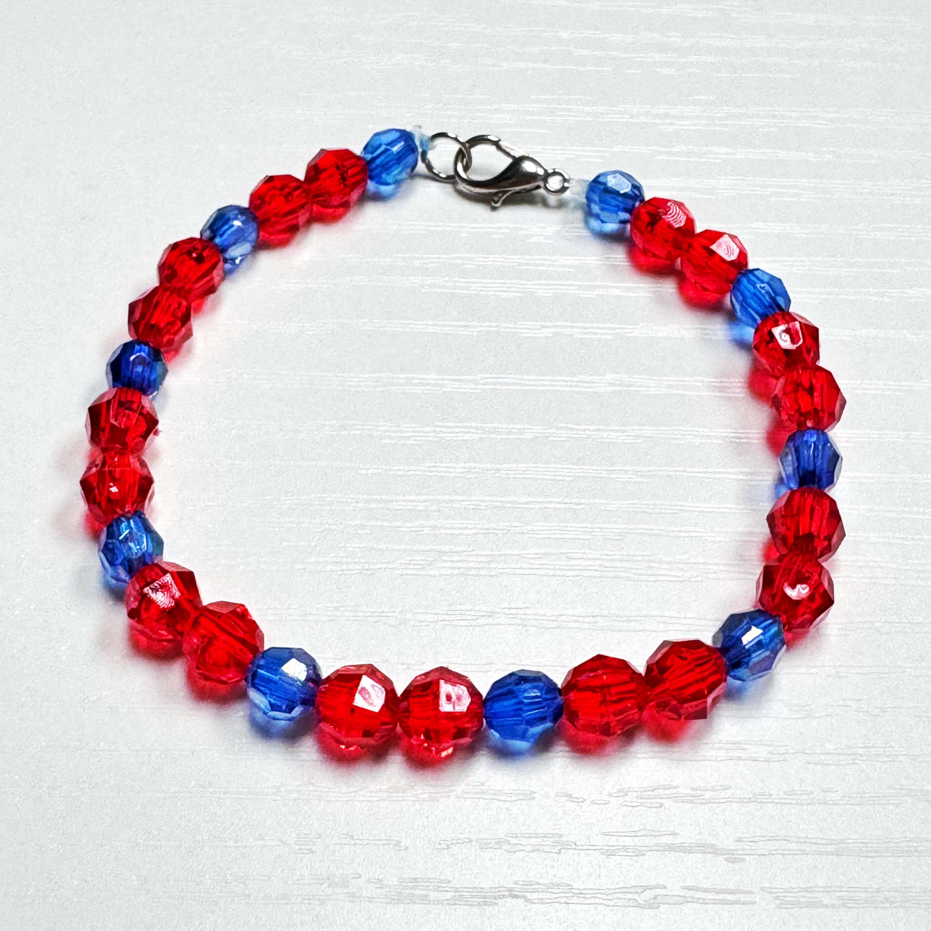 Red & Blue Game Day Bracelet