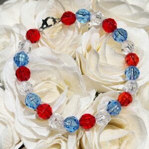 American Dream Bracelet | Ruth's Design Co. | Red White and Blue Patriotic Bracelet